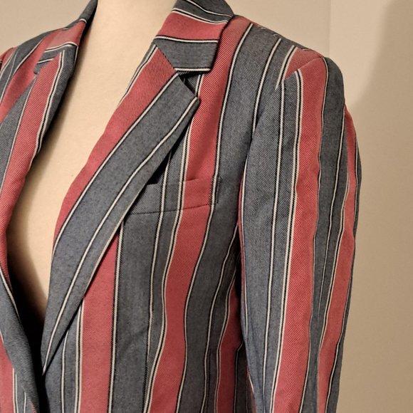 BCBGMAXAZRIA Striped Single-Breasted Blazer NWT Misses Size XXS - Picture 8 of 12